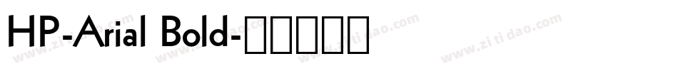 HP-Arial Bold字体转换